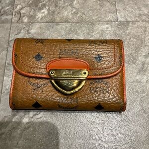 MCM Brown and Orange Wallet